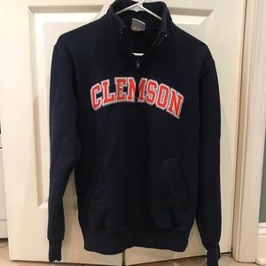 Clemson Quarter Zip Pull Over // Navy // Small